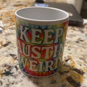 New never used Colorful 'Keep Austin Weird' Mug